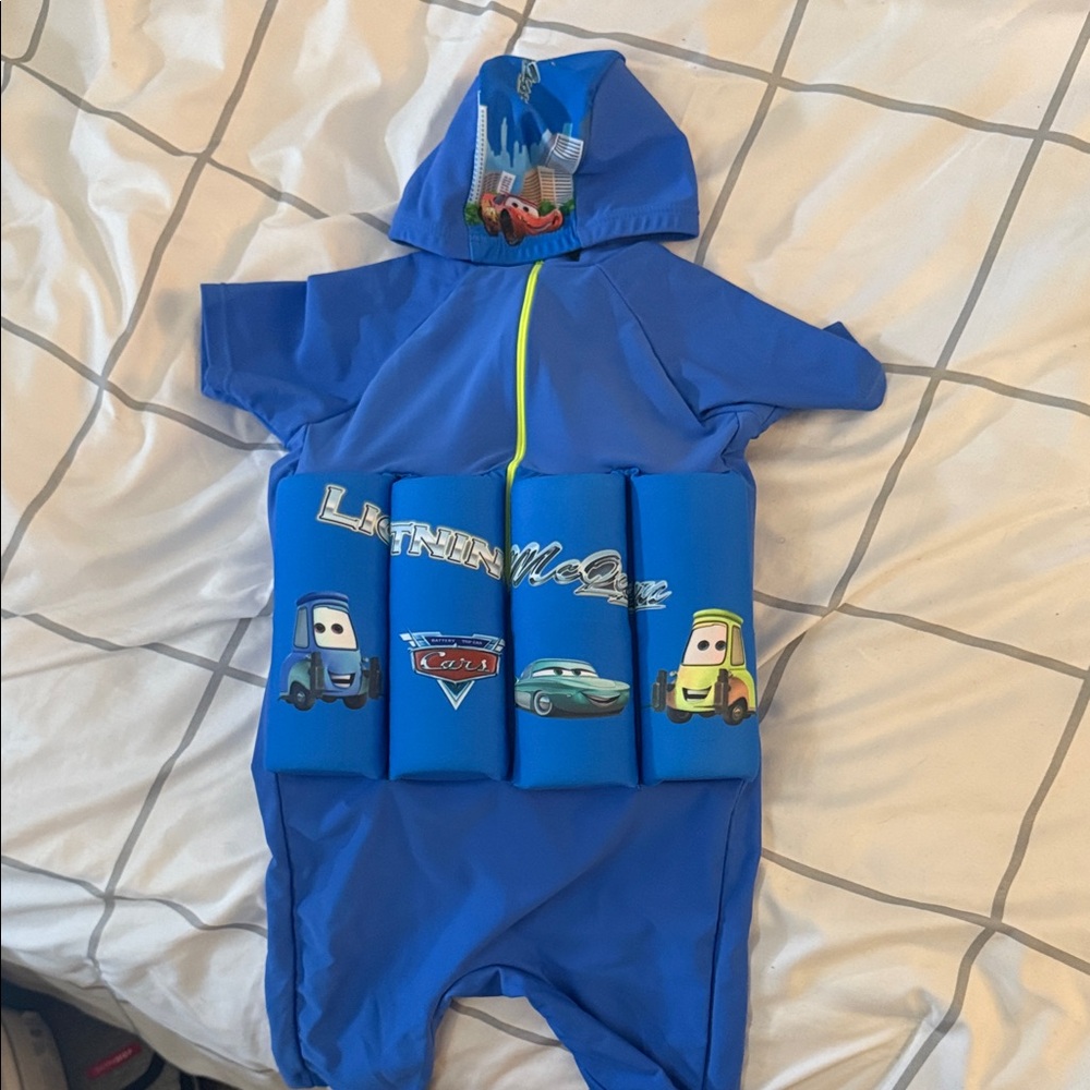 Kids Blue Cars-Themed One Piece